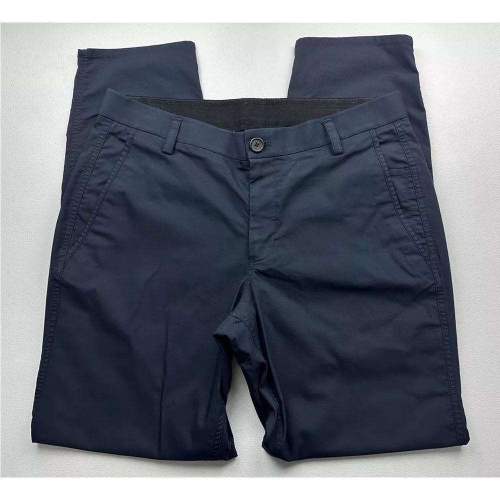 Kit and Ace 5 Pocket Stretch Comfort Chino Trouser Pants Mens 34x32 Navy